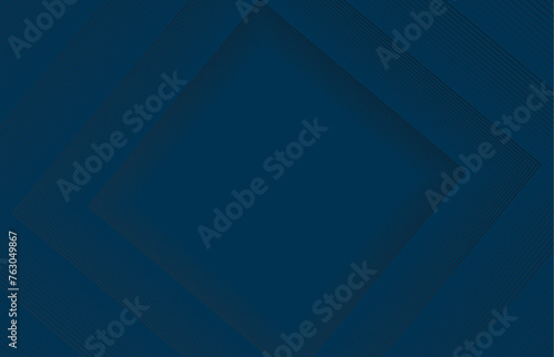 Abstract elegant blue background with shiny black geometric lines. Modern gray diagonal rounded lines pattern. Horizontal banner template. Suitable for covers, posters, presentations, vectors