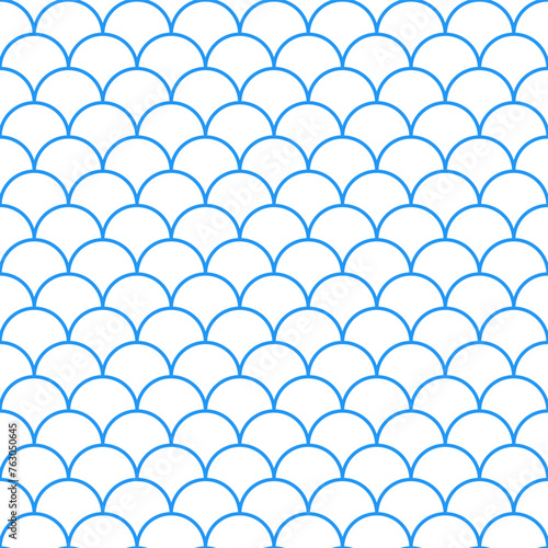Blue fish scales pattern. fish scales pattern. fish scales seamless pattern. Decorative elements  clothing  paper wrapping  bathroom tiles  wall tiles  backdrop  background.