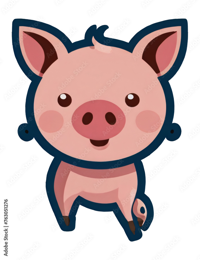 Fototapeta premium cartoon pig