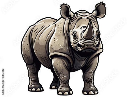 cartoon rhino © Mile Zero