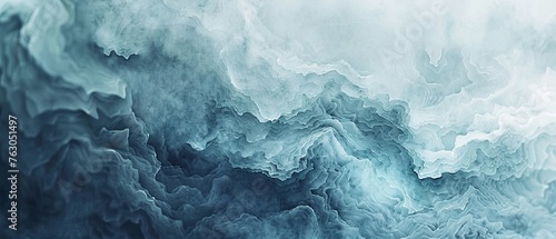 Abstract art blue paint background with liquid fluid grunge texture.
