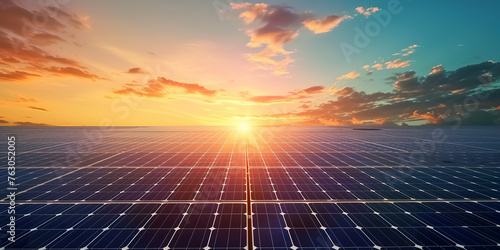 Solar power plant solar cell solar panel photo