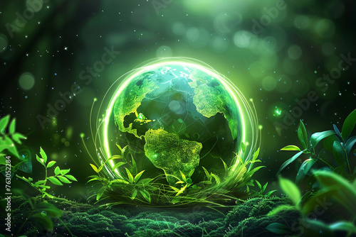 World Environment Day in Neon color