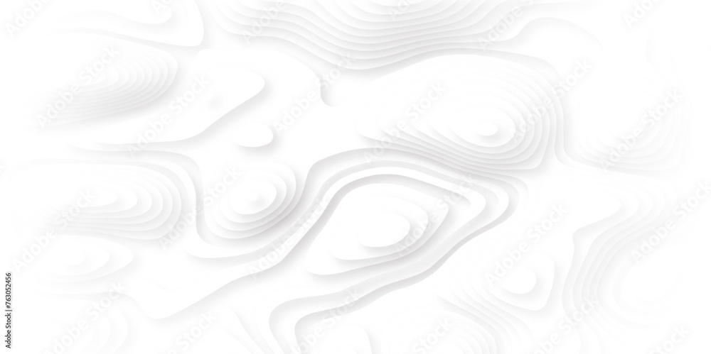 White paper cut background. Abstract realistic papercut decoration textured with wavy layers. 3d topography relief. Cover layout template. Vector topographic illustration. White paper cut background. Abstract realistic papercut decoration textured with wavy layers. 3d topography relief. Cover layout template. Vector topographic illustration.