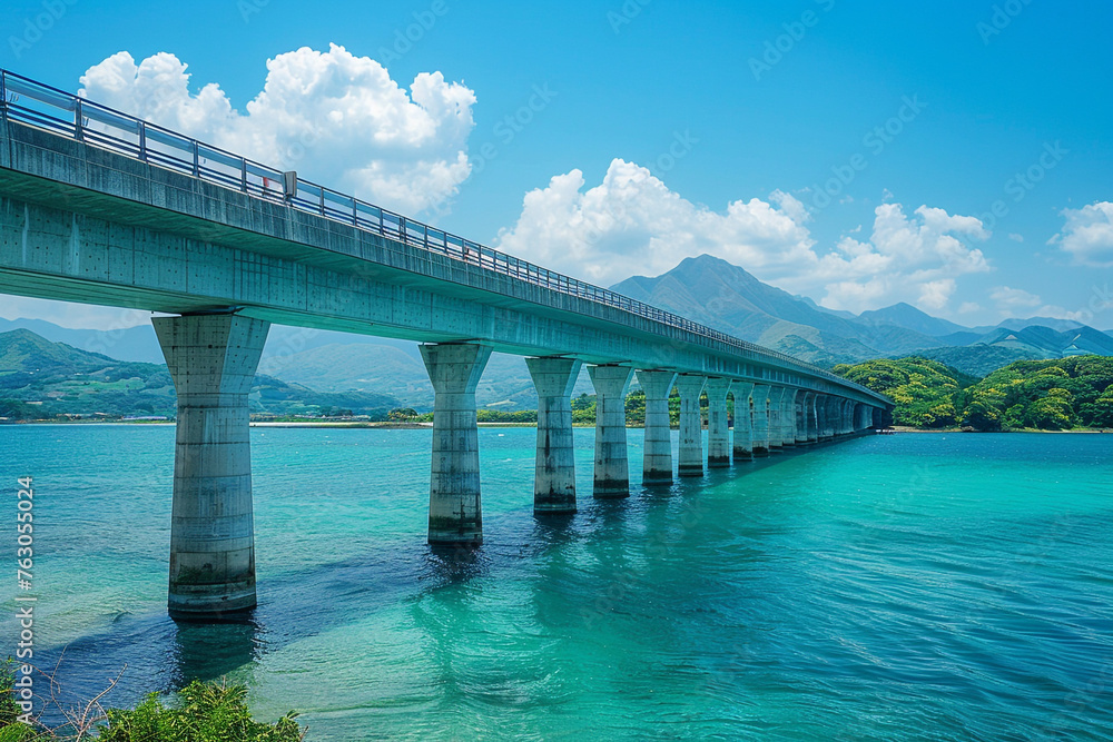 Bridge over the sea