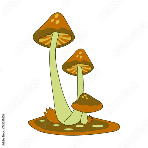 Groovy Mushroom Illustration
