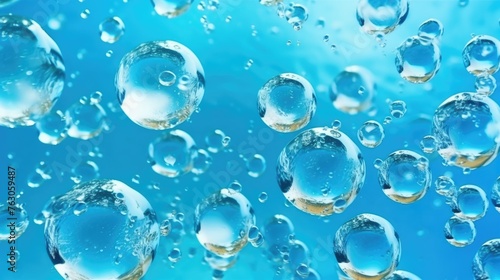 A group of bubbles floating in the air, suitable for various design projects