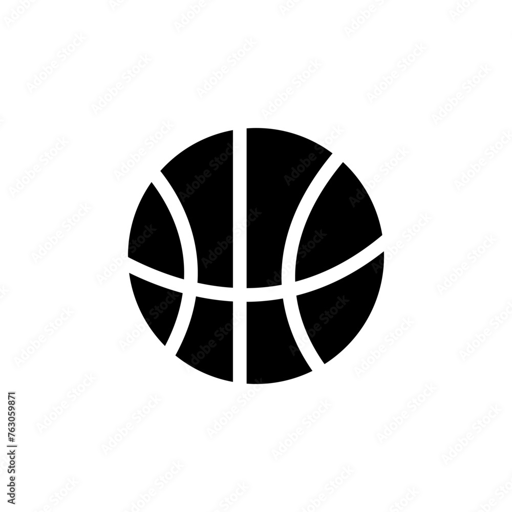 Basketball Ball flat vector icon. Simple solid symbol isolated on white background Basketball Ball flat vector icon. Simple solid symbol isolated on white background