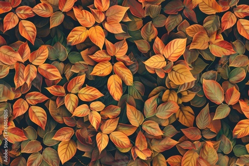 A close-up image of a bunch of leaves. Suitable for nature backgrounds