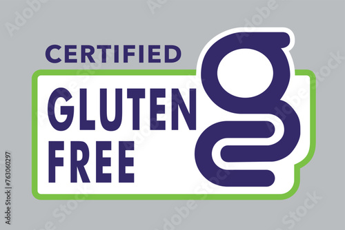 Print Gluten free badge, logo, icon. Gluten free label or gluten free stamp