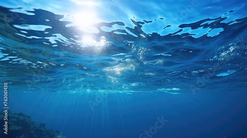 Sunlight filtering through water, ideal for nature themes
