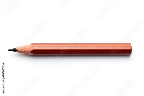 Detailed view of a pencil on a plain white background. Suitable for educational or office-themed designs