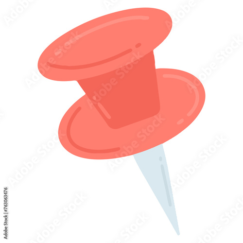red push pin