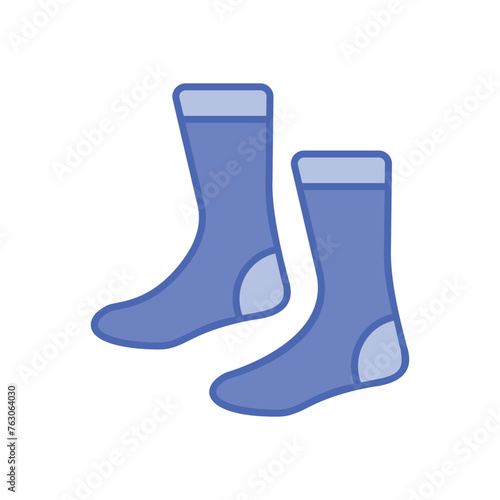 Duo Tone Socks vector icon
