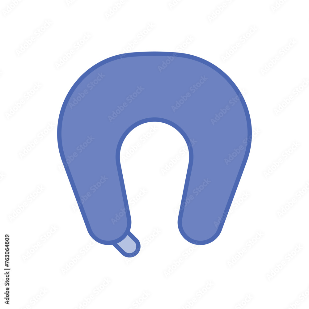 Duo Tone Neck Pillow vector icon Duo Tone Neck Pillow vector icon
