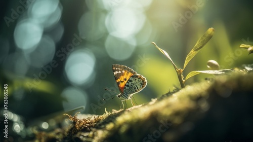 butterfly on a leaf