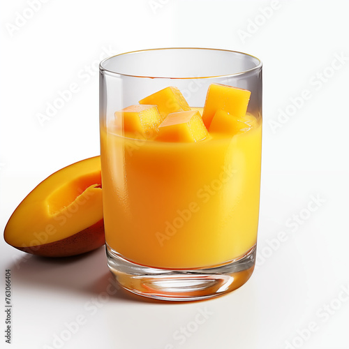 fresh mango juice with mango