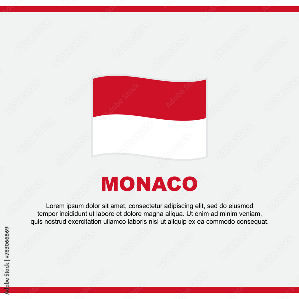 Monaco Flag Background Design Template. Monaco Independence Day Banner Social Media Post. Monaco Design Monaco Flag Background Design Template. Monaco Independence Day Banner Social Media Post. Monaco Design