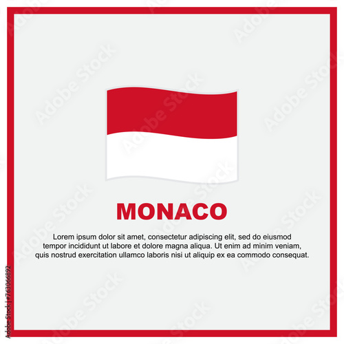 Free Download Monaco Flag Background Design Template. Monaco Independence Day Banner Social Media Post. Monaco Banner - GFXLoad