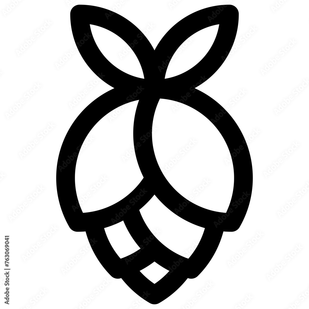 Hops. Editable stroke vector icon. Hops. Editable stroke vector icon.