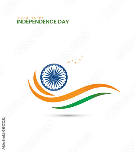 15 August, Happy Independence Day of India, India Independence day creative design for banner. vector illustration