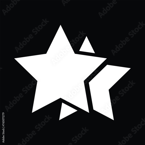 two star icon on black  © ThejCreation