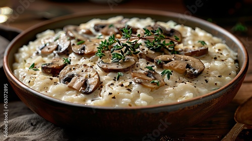 Creamy Risotto al Funghi with Wild Mushrooms and Parmigiano