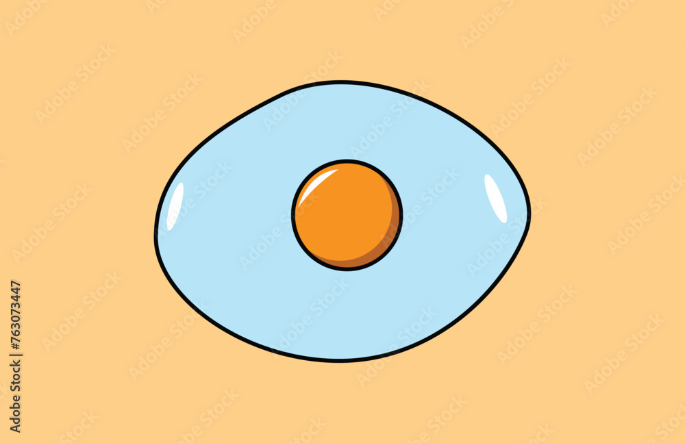 Fried egg breakfast cartoon icon isolated. Flat omelet meal yolk logo shape symbol design 2 3 2 Fried egg breakfast cartoon icon isolated. Flat omelet meal yolk logo shape symbol design 2 3 2