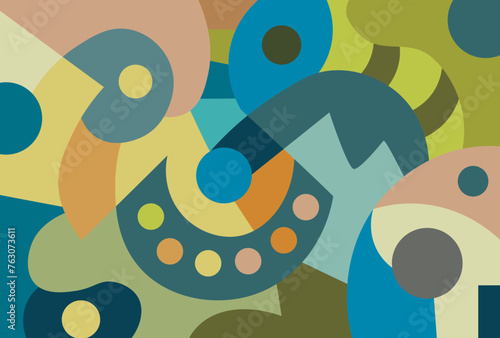 colorful abstract art for wall decoration
