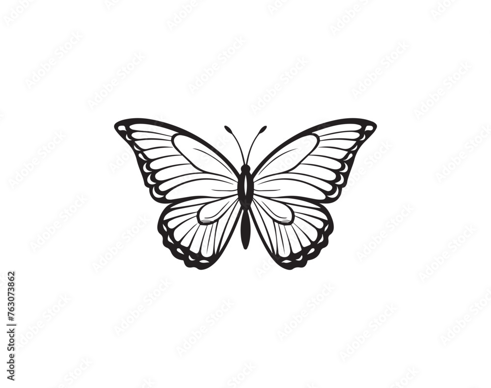 Butterfly Logo. Template vector icon illustration design Butterfly Logo. Template vector icon illustration design