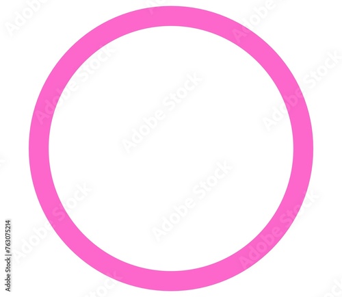 pink and white circle