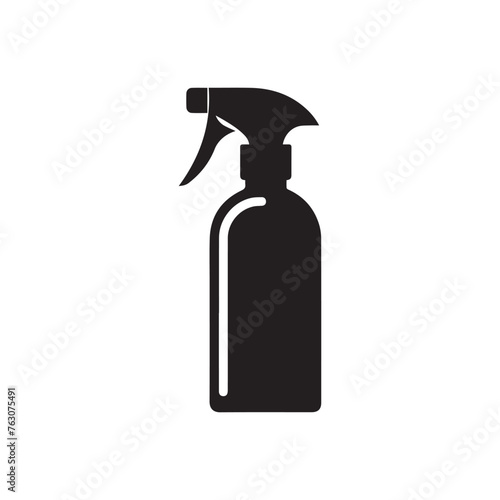 Spray bottle product isolated icon vector illustration.