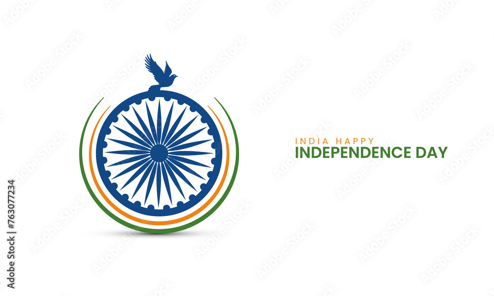 15 August, Happy Independence Day of India, India Independence day creative design for banner. vector illustration 15 August, Happy Independence Day of India, India Independence day creative design for banner. vector illustration