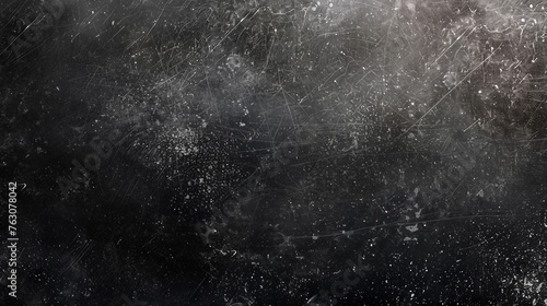 Dust Texture and Scratches on Dark Black Realistic Image © Flowstudio