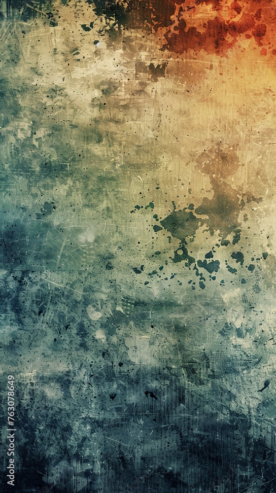 Grunge abstract green textured background