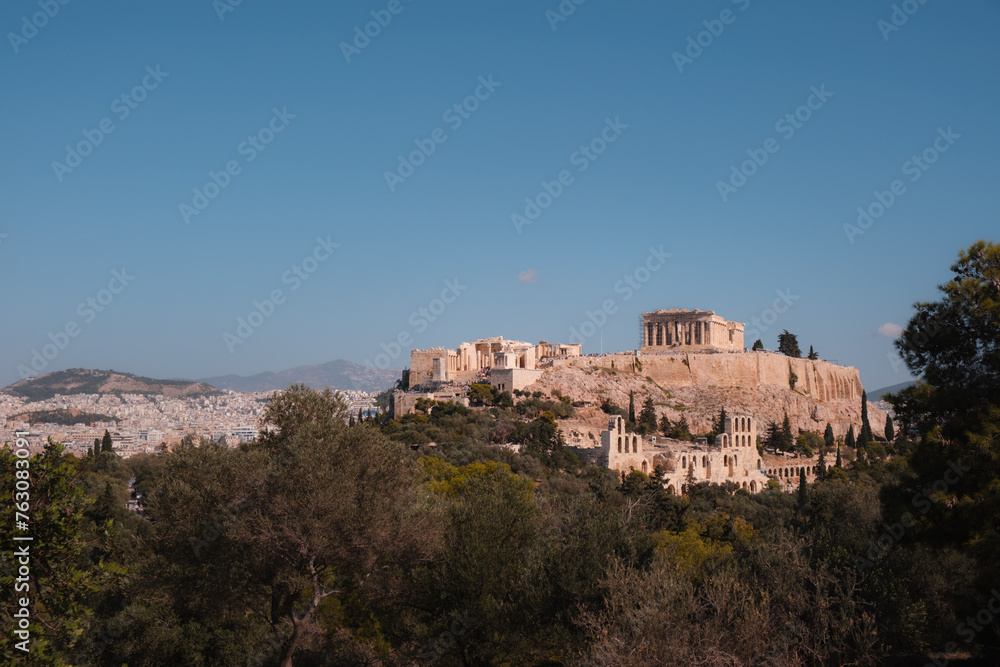 A view of the Acropolis. 
