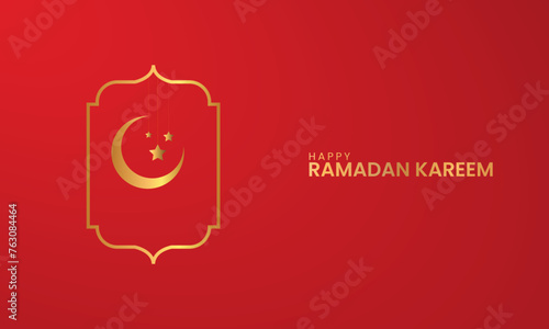 Ramadan modern background design. Translation: "Ramadan Kareem , " 3D illustration.