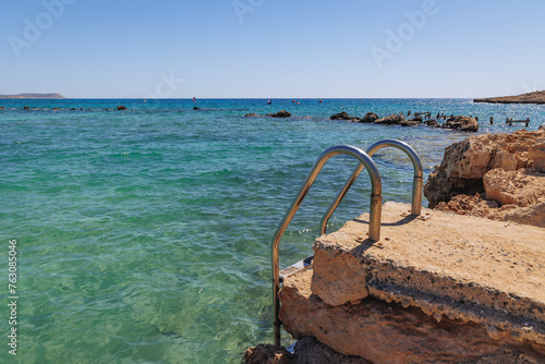 Area of Musan Museum of Underwater Sculpture, Pernera beach in Ayia Napa, Cyprus photo