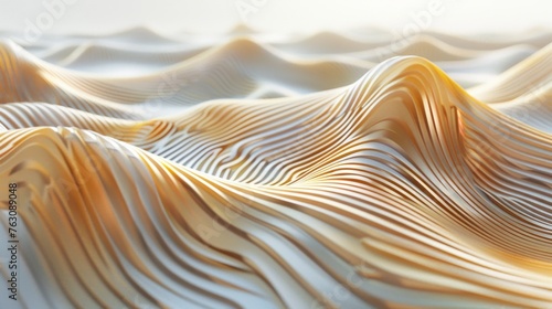 Abstract Sandy Dunes, Geometric Patterns in Nature