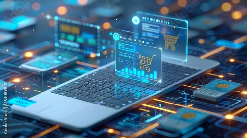 Secure online payment platform employs advanced cybersecurity for transaction protection
