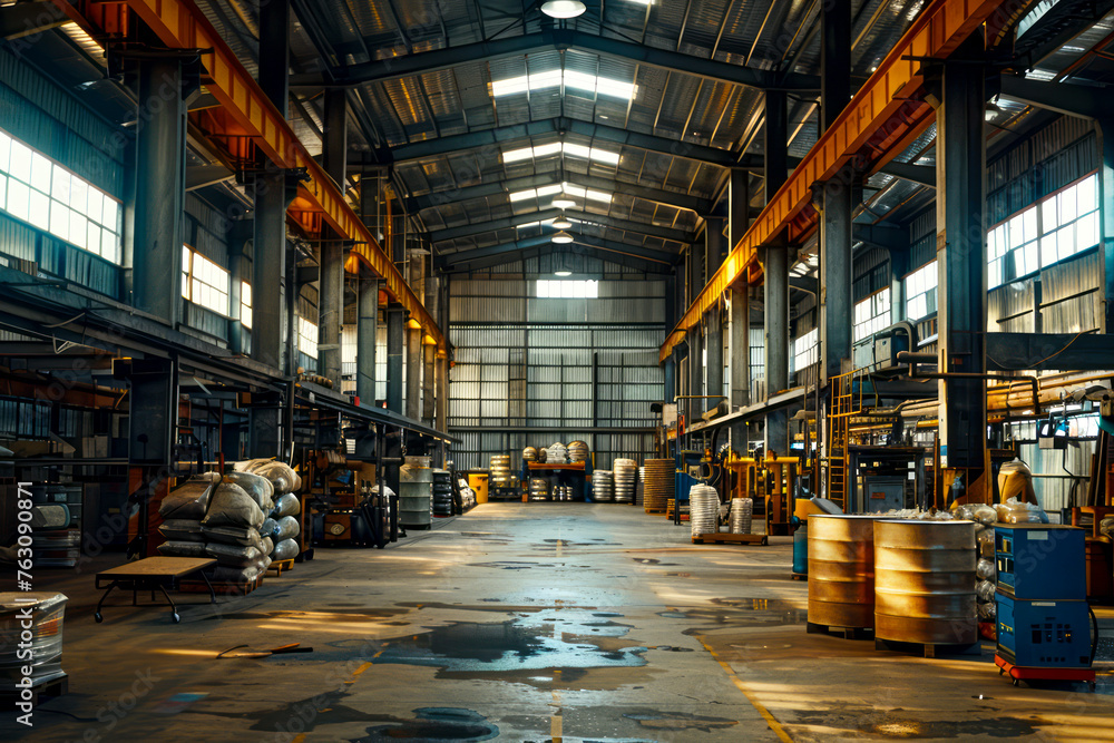 Spacious Industrial Workshop: Equipped Factory Building for Creative Content Spacious Industrial Workshop: Equipped Factory Building for Creative Content