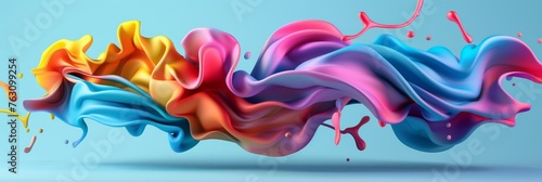 Vibrant 3D Abstract Background wallpapers