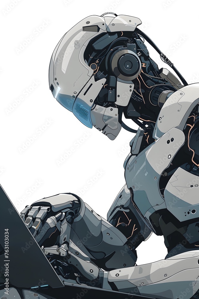 a robot in the style of realistic hyperdetailed rendering a robot in the style of realistic hyperdetailed rendering