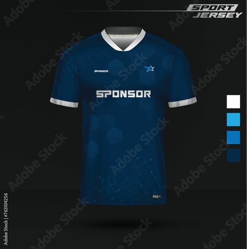 Jersey Esport and sport, editable, full color