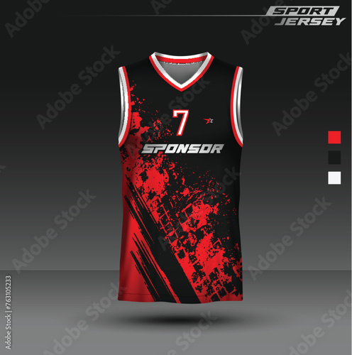 Jersey Esport and sport, editable, full color