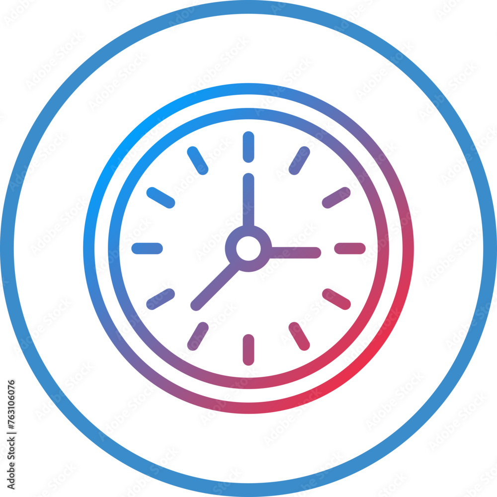Wall Clock Icon Style Wall Clock Icon Style
