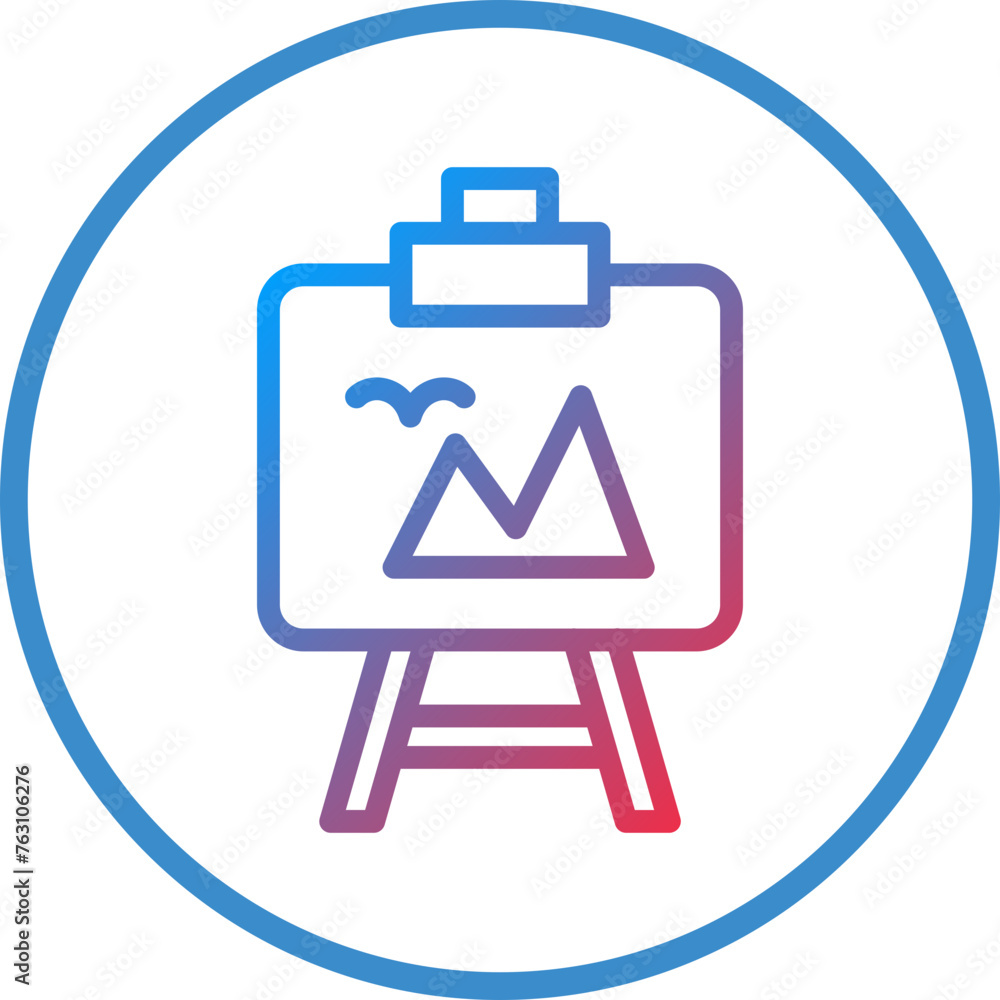 Easel Icon Style Easel Icon Style