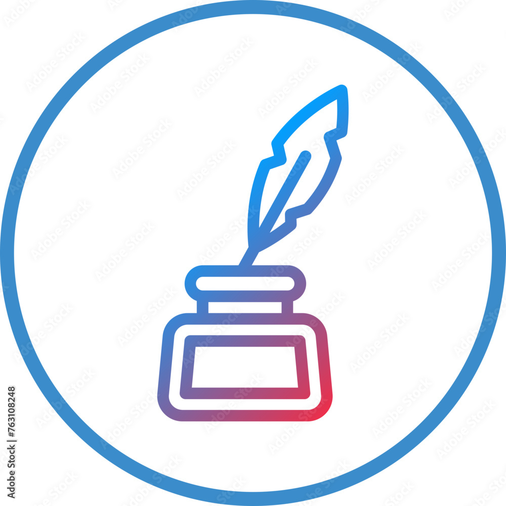 Inkwell Icon Style Inkwell Icon Style
