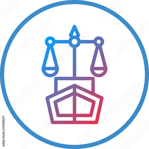 Maritime Law Icon Style