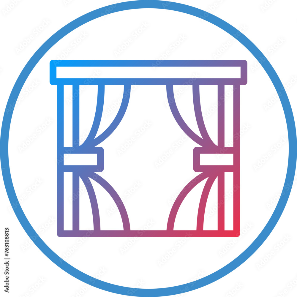 Curtains Icon Style Curtains Icon Style